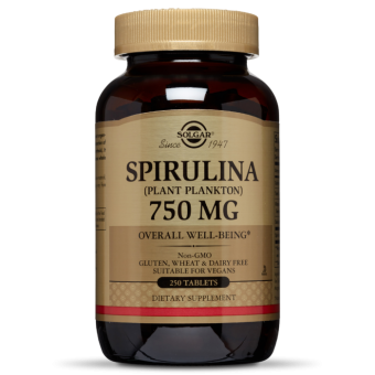 Solgar Solgar Spirulina 750 mg Tablets, 250 таб. 